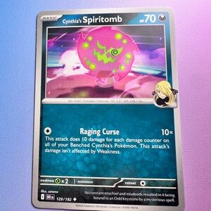 cynthia’s spiritomb - 129/182 (uncommon) — pokemon: destined rivals